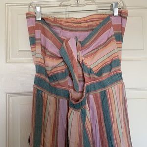 American eagle striped jumpsuit